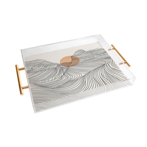 Iveta Abolina Mountain Line Series No 1 Acrylic Tray