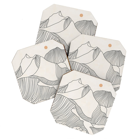 Iveta Abolina Mountain Line Series No 3 Coaster Set