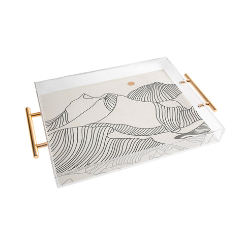 Iveta Abolina Mountain Line Series No 3 Acrylic Tray