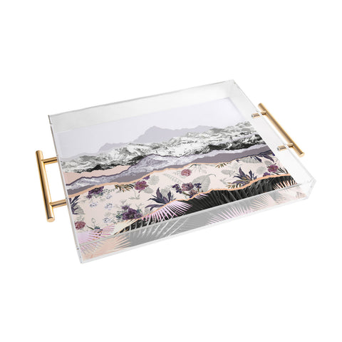 Iveta Abolina Mountainside jungle II Acrylic Tray