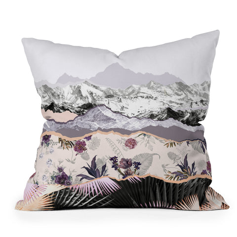 Iveta Abolina Mountainside jungle II Outdoor Throw Pillow