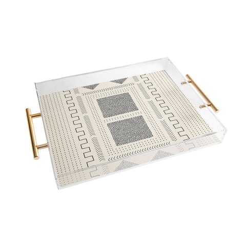 Iveta Abolina Mud Cloth Inspo II Acrylic Tray