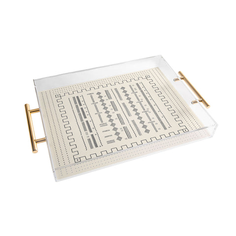 Iveta Abolina Mud Cloth Inspo VI Acrylic Tray
