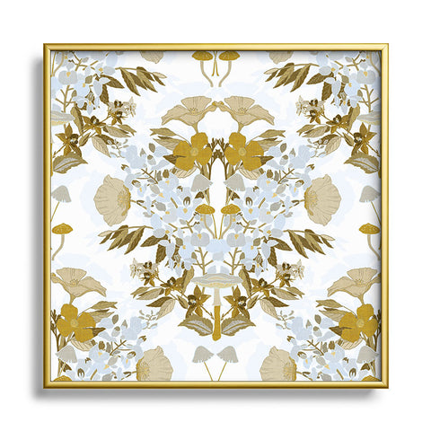 Iveta Abolina Mushroom Garden Square Metal Framed Art Print