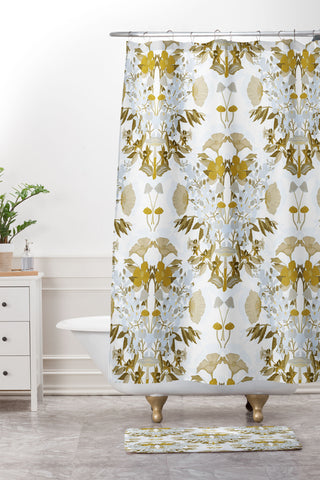 Iveta Abolina Mushroom Garden Shower Curtain And Mat