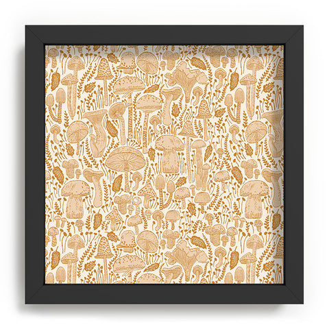 Iveta Abolina Mushrooms Cream Recessed Framing Square