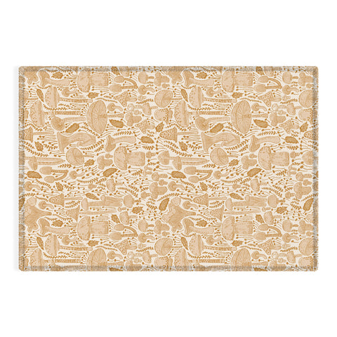 Iveta Abolina Mushrooms Cream Outdoor Rug