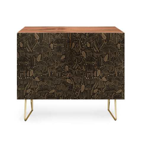 Iveta Abolina Mushrooms Dark Brown Credenza
