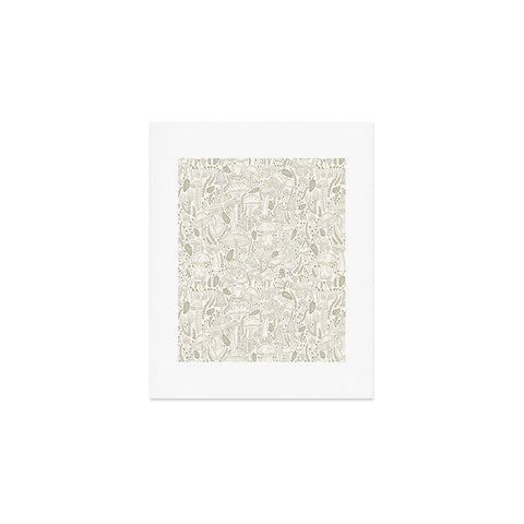 Iveta Abolina Mushrooms Sage Art Print