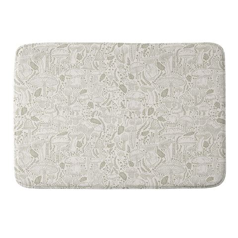 Iveta Abolina Mushrooms Sage Memory Foam Bath Mat