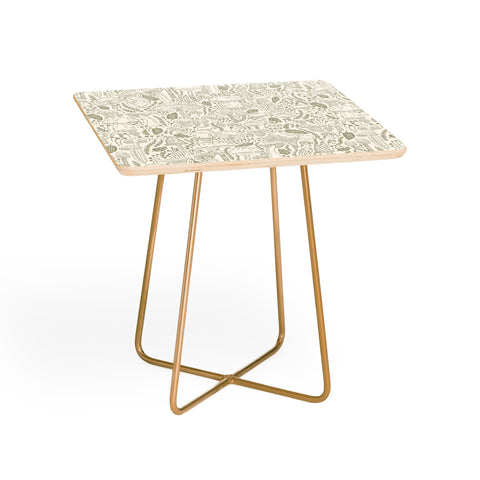 Iveta Abolina Mushrooms Sage Side Table