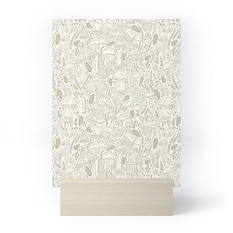 Iveta Abolina Mushrooms Sage Mini Art Print