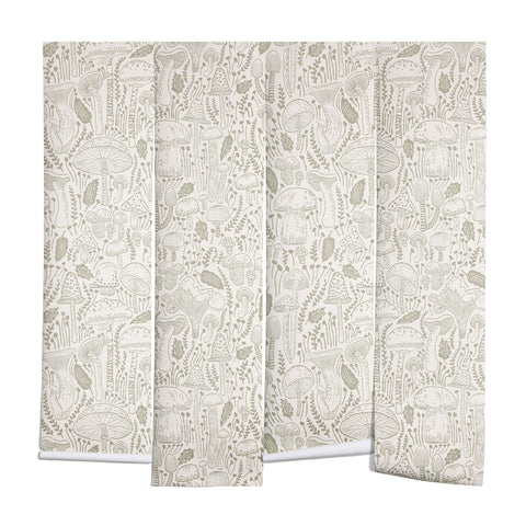 Iveta Abolina Mushrooms Sage Wall Mural