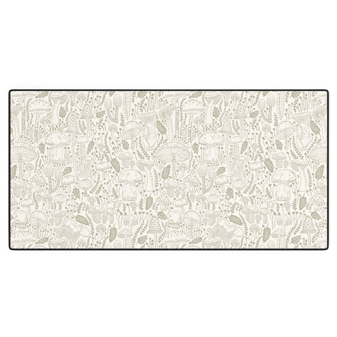 Iveta Abolina Mushrooms Sage Desk Mat