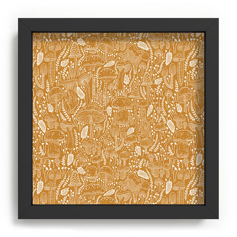 Iveta Abolina Mushrooms Tawny Recessed Framing Square