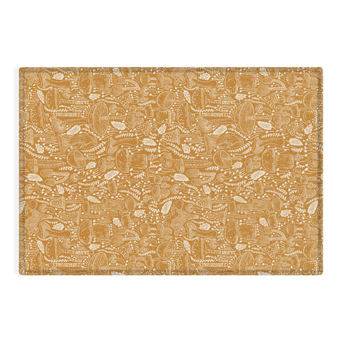 Iveta Abolina Mushrooms Tawny Outdoor Rug