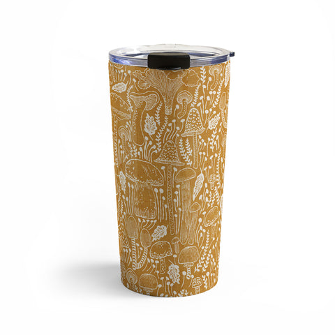 Iveta Abolina Mushrooms Tawny Travel Mug
