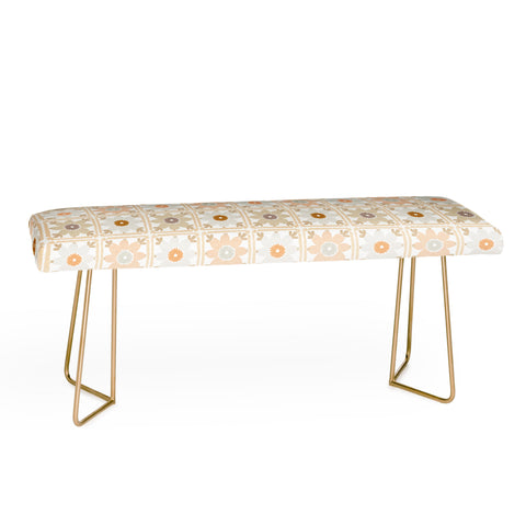 Iveta Abolina Neutral Crochet Bench