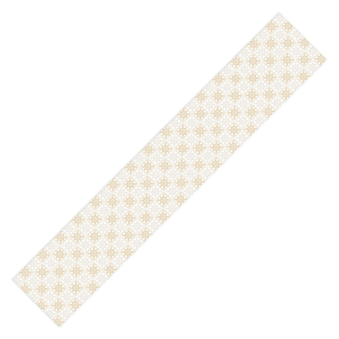 Iveta Abolina Neutral Crochet Checker Table Runner