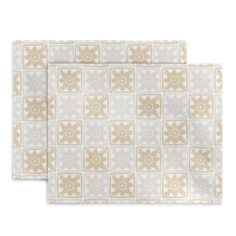 Iveta Abolina Neutral Crochet Checker Placemat