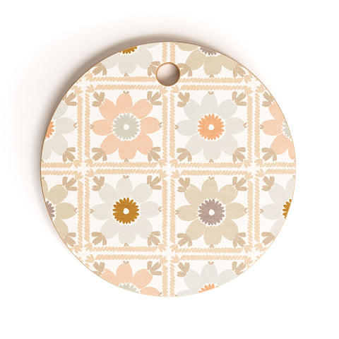 Iveta Abolina Neutral Crochet Cutting Board Round