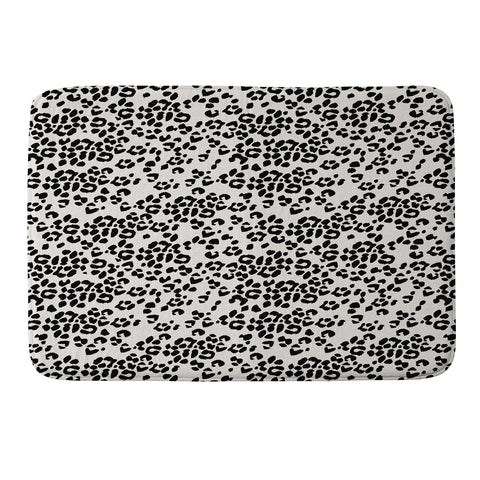 Iveta Abolina Neutral Leopard Memory Foam Bath Mat