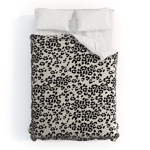 Iveta Abolina Neutral Leopard Comforter