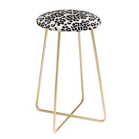 Iveta Abolina Neutral Leopard Counter Stool