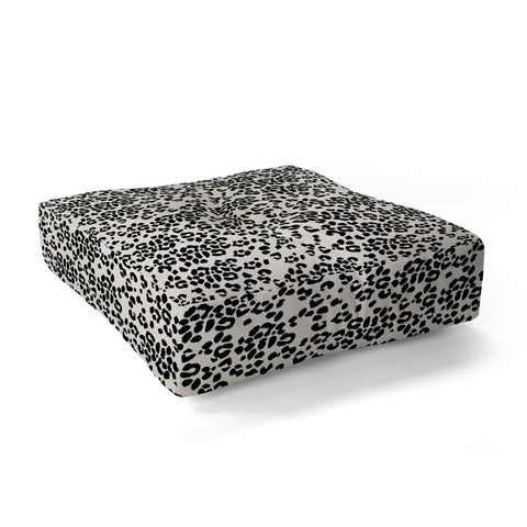 Iveta Abolina Neutral Leopard Floor Pillow Square