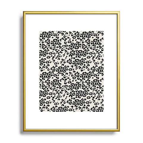 Iveta Abolina Neutral Leopard Metal Framed Art Print