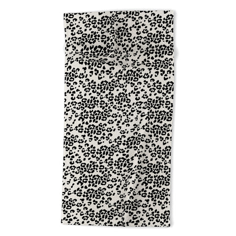 Iveta Abolina Neutral Leopard Beach Towel