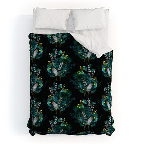Iveta Abolina Night Seaflower Duvet Cover