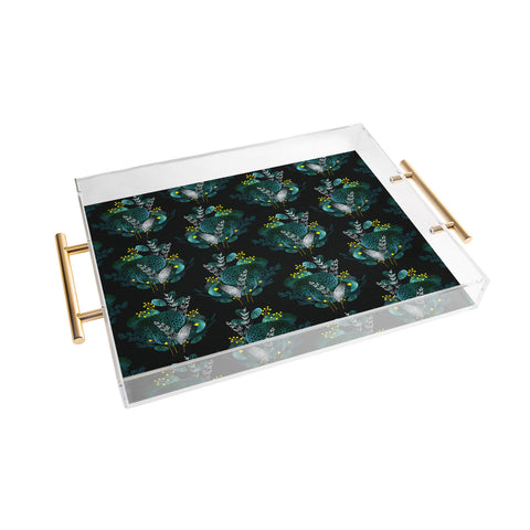 Iveta Abolina Night Seaflower Acrylic Tray