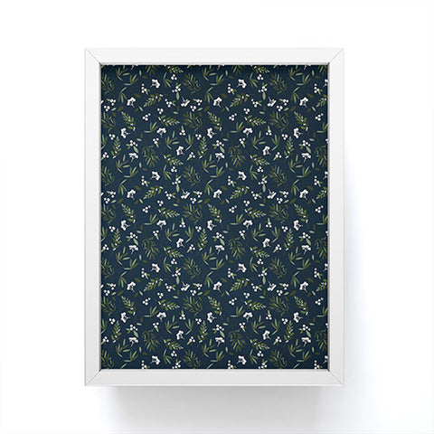 Iveta Abolina Nordic Olive Blue Framed Mini Art Print