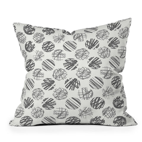 Iveta Abolina Notebook Gray Outdoor Throw Pillow