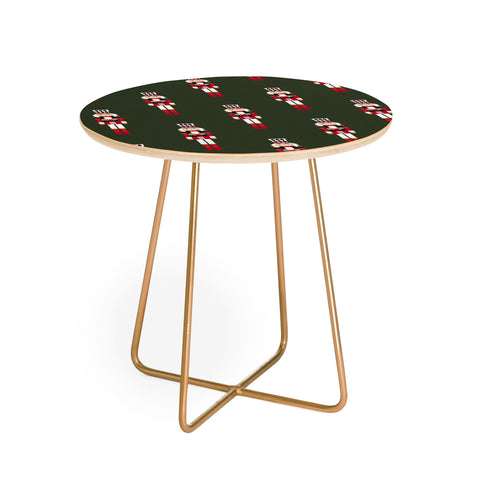 Iveta Abolina Nutcrackers Green Round Side Table