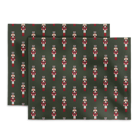 Iveta Abolina Nutcrackers Green Placemat