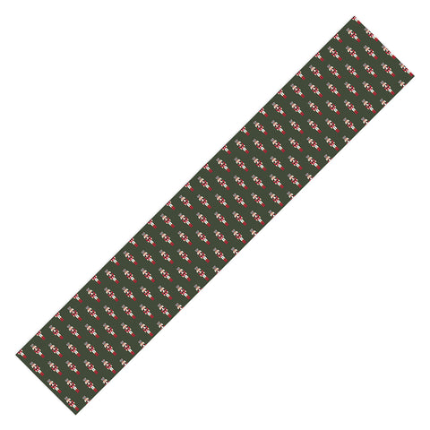 Iveta Abolina Nutcrackers Green Table Runner