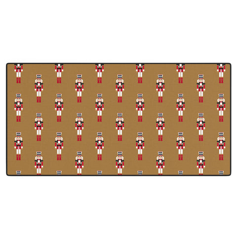 Iveta Abolina Nutcrackers Mustard Desk Mat