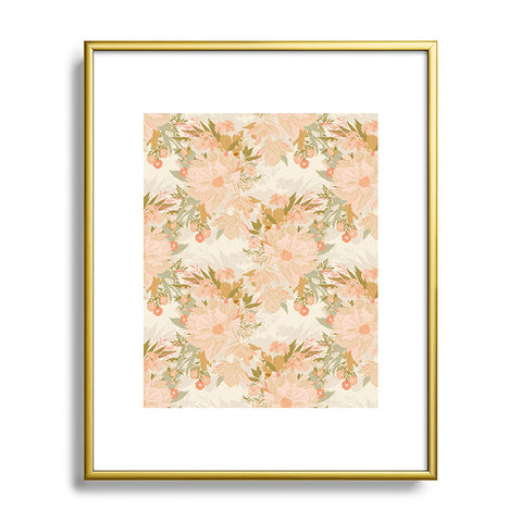 Iveta Abolina Orlando Bloom Cream Metal Framed Art Print