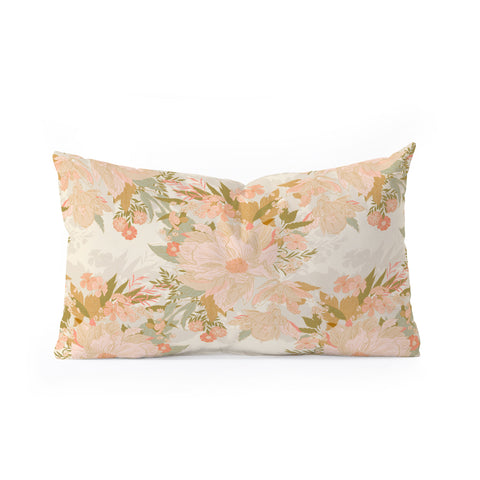 Iveta Abolina Orlando Bloom Cream Oblong Throw Pillow