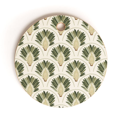 Iveta Abolina Palm Cream Cutting Board Round