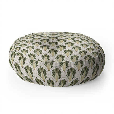 Iveta Abolina Palm Cream Floor Pillow Round