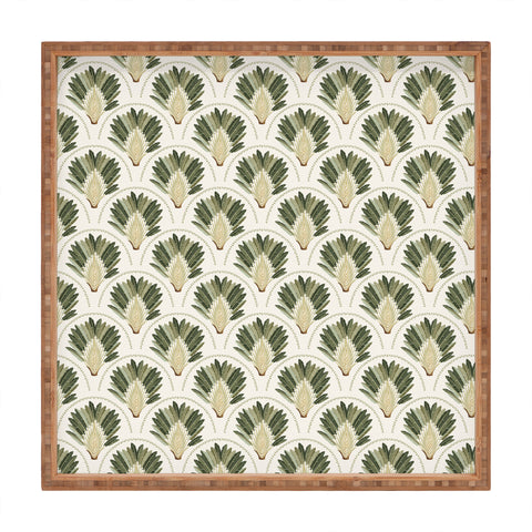 Iveta Abolina Palm Cream Square Tray