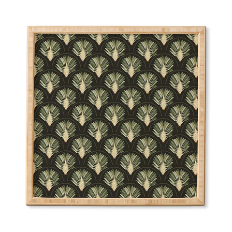 Iveta Abolina Palm Deep Green Framed Wall Art