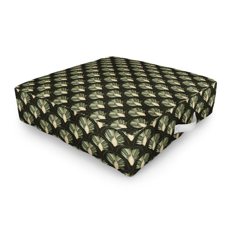 Iveta Abolina Palm Deep Green Outdoor Floor Cushion