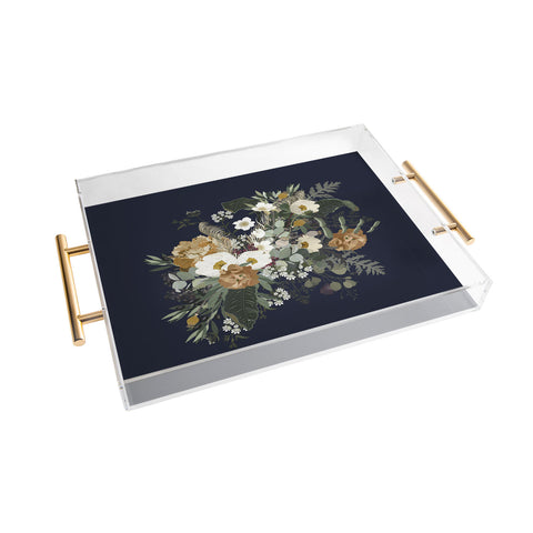 Iveta Abolina Paloma Blue Night Acrylic Tray