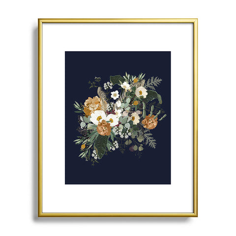 Iveta Abolina Paloma Blue Night Metal Framed Art Print