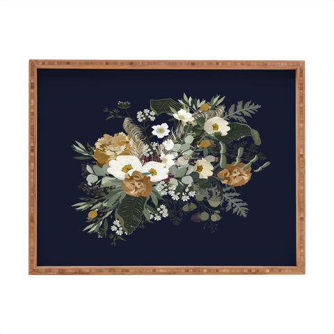 Iveta Abolina Paloma Blue Night Rectangular Tray