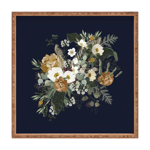 Iveta Abolina Paloma Blue Night Square Tray